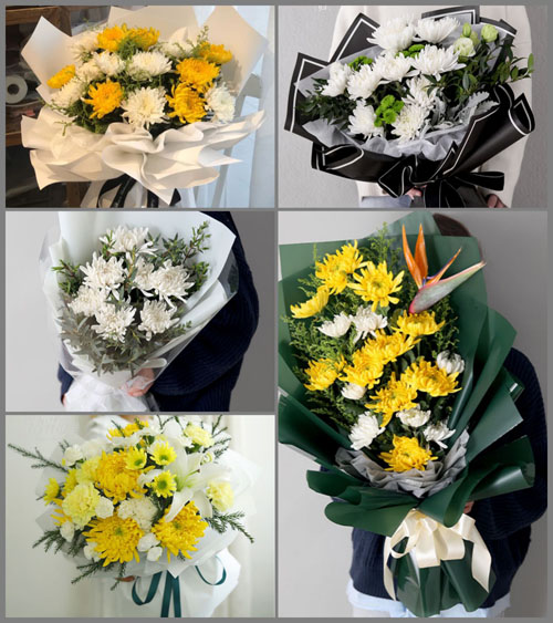 河南南阳邓州市都司镇张洼村白事花束代送